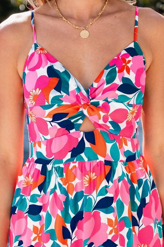 Women Twisted Smocked Back Tiered Maxi Dress - Shop Style & More | Fresh Looks, Everyday Deals & Free Shipping