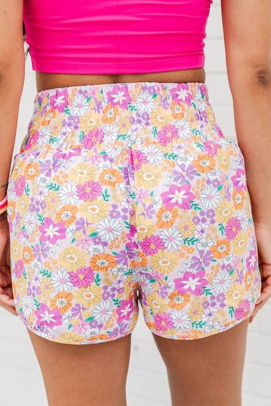 Women Boho Floral Shirred High Waist Casual Shorts - Shop Style & More | Fresh Looks, Everyday Deals & Free Shipping