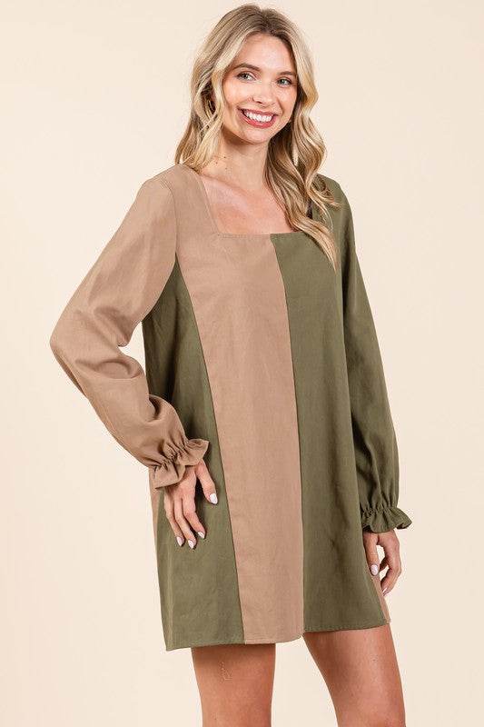 Plus Color Block Mini Dress - Shop Style & More | Fresh Looks, Everyday Deals & Free Shipping