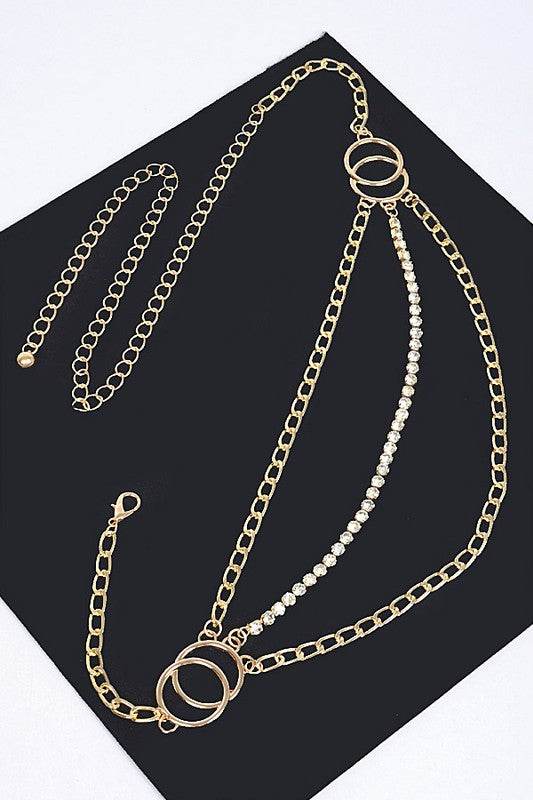 Iconic Rhinestone Mix Layered Chain Belt - Shop Style & More | Fresh Looks, Everyday Deals & Free Shipping