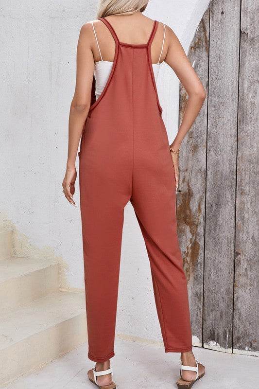 Women Harem Pants Sleeveless V Neck Jumpsuit - Shop Style & More | Fresh Looks, Everyday Deals & Free Shipping