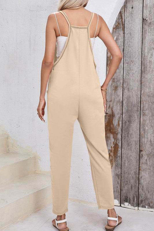 Women Harem Pants Sleeveless V Neck Jumpsuit - Shop Style & More | Fresh Looks, Everyday Deals & Free Shipping