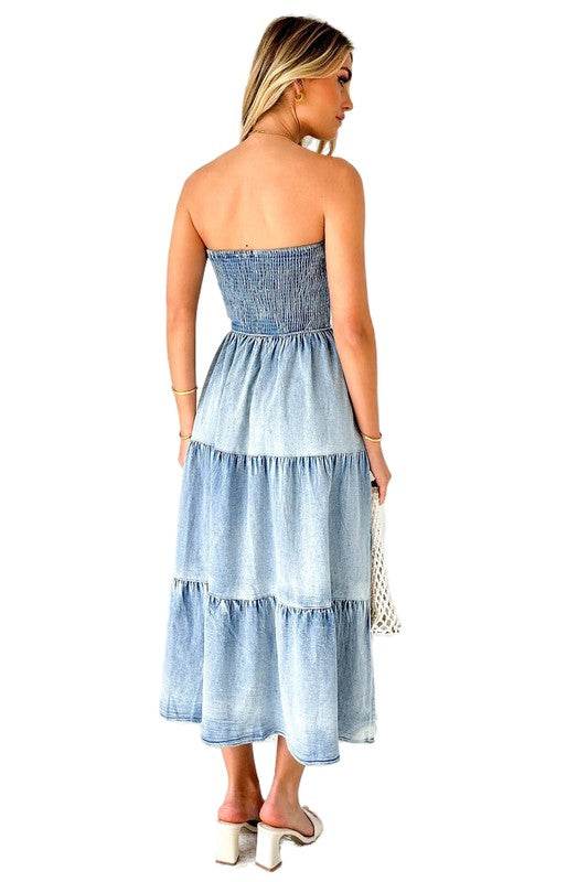 WOMEN DENIM FASHION DRESS - Shop Style & More | Fresh Looks, Everyday Deals & Free Shipping