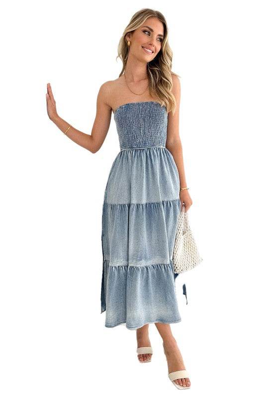 WOMEN DENIM FASHION DRESS - Shop Style & More | Fresh Looks, Everyday Deals & Free Shipping