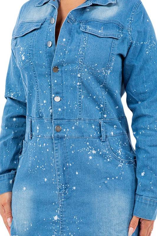WOMEN FASHION DENIM DRESS - Shop Style & More | Fresh Looks, Everyday Deals & Free Shipping