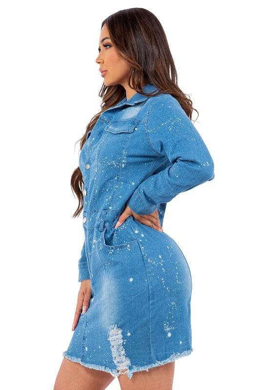 WOMEN FASHION DENIM DRESS - Shop Style & More | Fresh Looks, Everyday Deals & Free Shipping