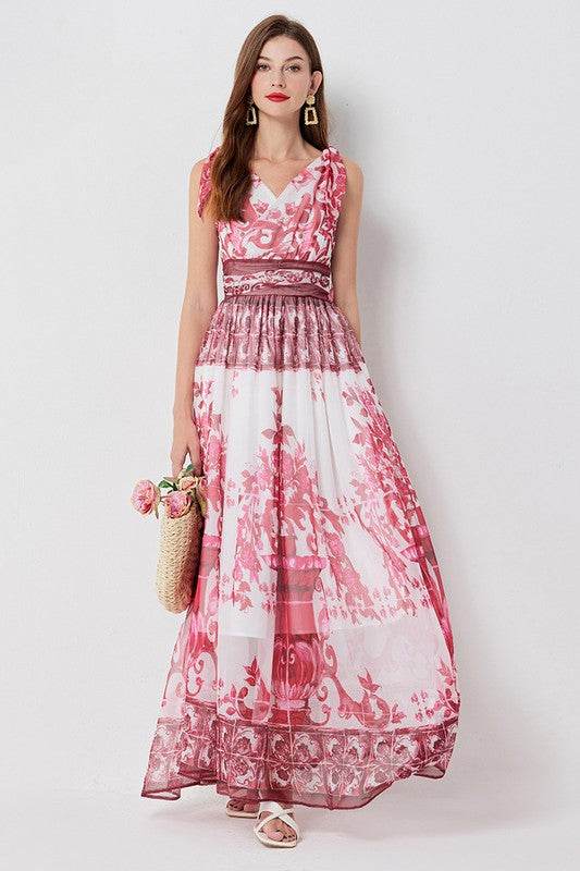 WOMEN FASHION CHIFFON MAXI DRESS - Shop Style & More | Fresh Looks, Everyday Deals & Free Shipping