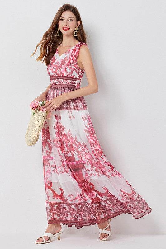 WOMEN FASHION CHIFFON MAXI DRESS - Shop Style & More | Fresh Looks, Everyday Deals & Free Shipping