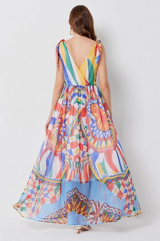 WOMEN FASHION CHIFFON MAXI DRESS - Shop Style & More | Fresh Looks, Everyday Deals & Free Shipping