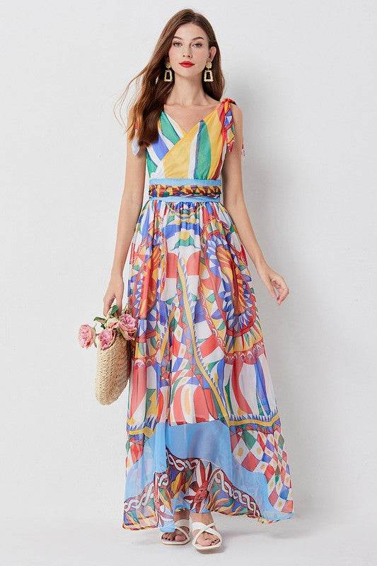WOMEN FASHION CHIFFON MAXI DRESS - Shop Style & More | Fresh Looks, Everyday Deals & Free Shipping