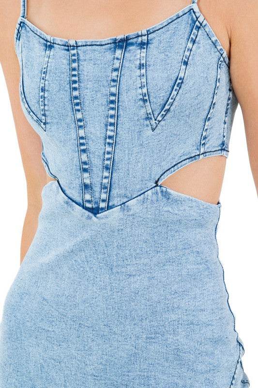 WOMEN FASHION DENIM MAXI DRESS - Shop Style & More | Fresh Looks, Everyday Deals & Free Shipping
