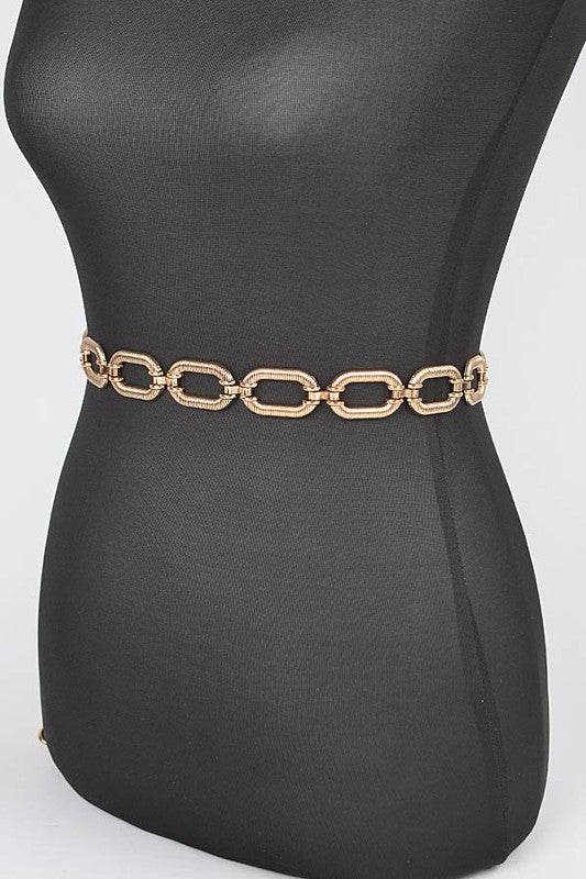 Textured Chain Link Fashion Chain Belt - Shop Style & More | Fresh Looks, Everyday Deals & Free Shipping