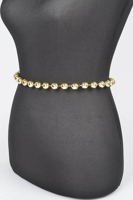 Metallic CCB Beads Fashion Chain Belt - Shop Style & More | Fresh Looks, Everyday Deals & Free Shipping