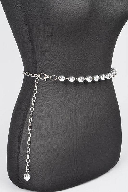 Metallic CCB Beads Fashion Chain Belt - Shop Style & More | Fresh Looks, Everyday Deals & Free Shipping
