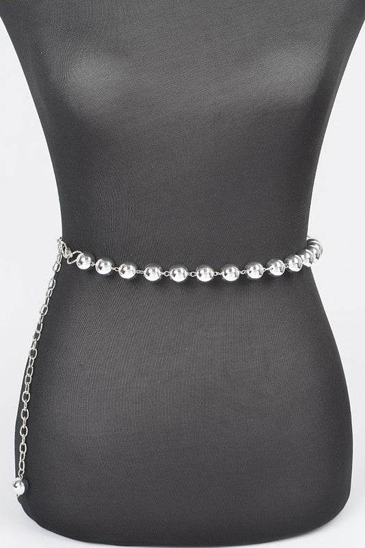 Metallic CCB Beads Fashion Chain Belt - Shop Style & More | Fresh Looks, Everyday Deals & Free Shipping