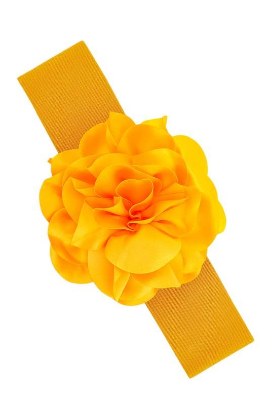 Chiffon Flower Charm Elastic Belt - Shop Style & More | Fresh Looks, Everyday Deals & Free Shipping