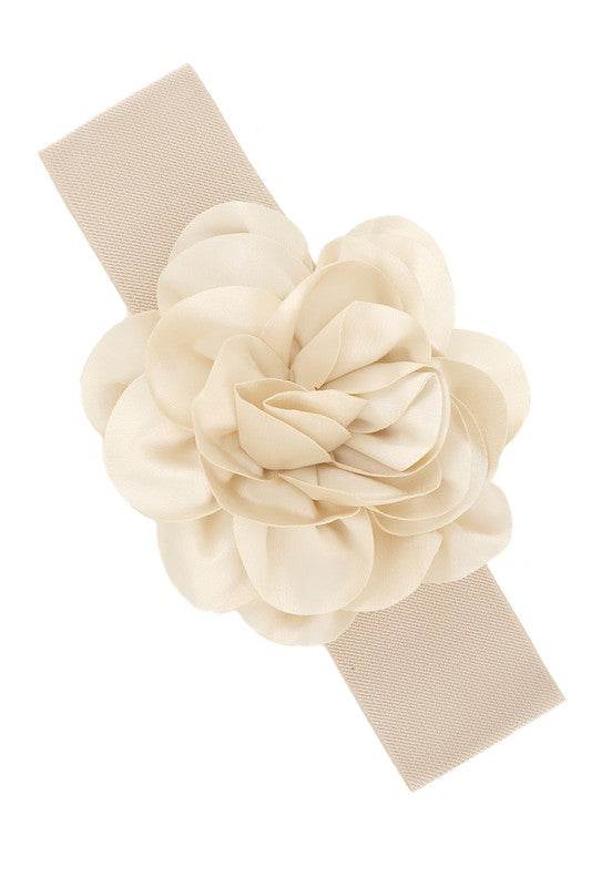 Chiffon Flower Charm Elastic Belt - Shop Style & More | Fresh Looks, Everyday Deals & Free Shipping
