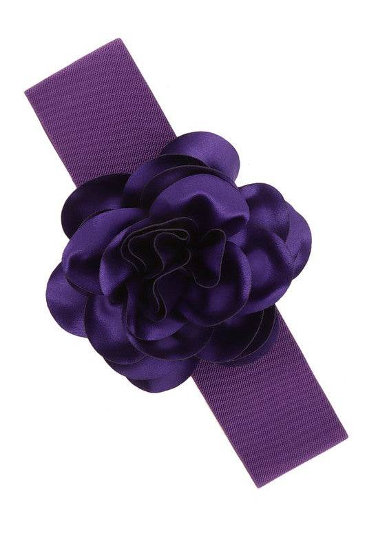 Chiffon Flower Charm Elastic Belt - Shop Style & More | Fresh Looks, Everyday Deals & Free Shipping