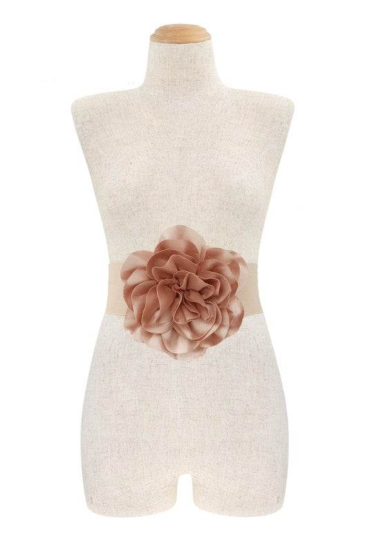 Chiffon Flower Charm Elastic Belt - Shop Style & More | Fresh Looks, Everyday Deals & Free Shipping
