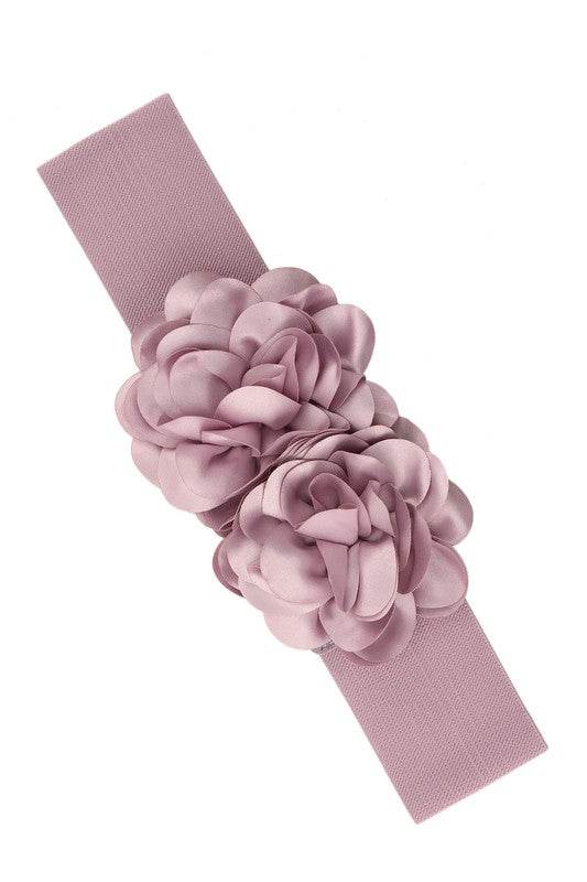 Chiffon Double Flower Charm Elastic Belt - Shop Style & More | Fresh Looks, Everyday Deals & Free Shipping