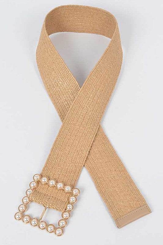 Pearl Buckle Straw Belt - Shop Style & More | Fresh Looks, Everyday Deals & Free Shipping