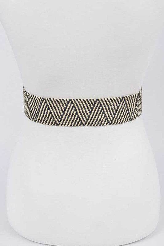 Resin Buckle Faux Straw Elastic Belt - Shop Style & More | Fresh Looks, Everyday Deals & Free Shipping