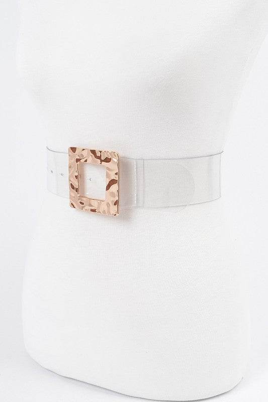 Square Buckle Clear Transparent Belt - Shop Style & More | Fresh Looks, Everyday Deals & Free Shipping