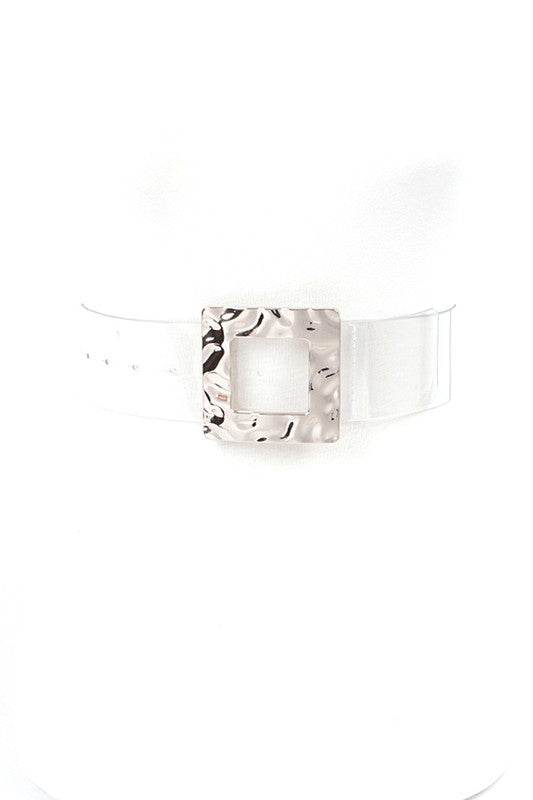 Square Buckle Clear Transparent Belt - Shop Style & More | Fresh Looks, Everyday Deals & Free Shipping