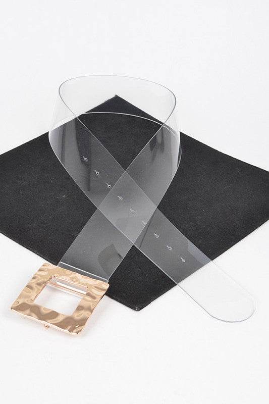 Square Buckle Clear Transparent Belt - Shop Style & More | Fresh Looks, Everyday Deals & Free Shipping