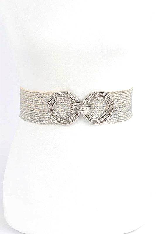 Metallic Faux Straw Elastic Belt - Shop Style & More | Fresh Looks, Everyday Deals & Free Shipping