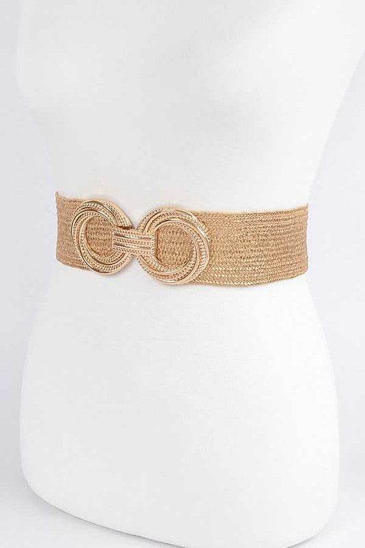 Metallic Faux Straw Elastic Belt - Shop Style & More | Fresh Looks, Everyday Deals & Free Shipping