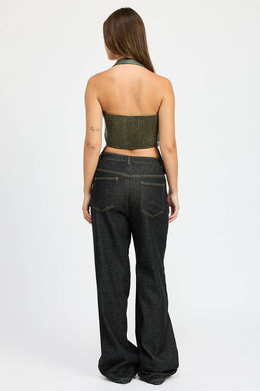 FLEECE LINED DENIM PANTS - Shop Style & More | Fresh Looks, Everyday Deals & Free Shipping