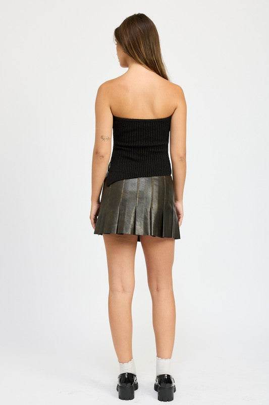LEATHER PLEATED SKIRT - Shop Style & More | Fresh Looks, Everyday Deals & Free Shipping