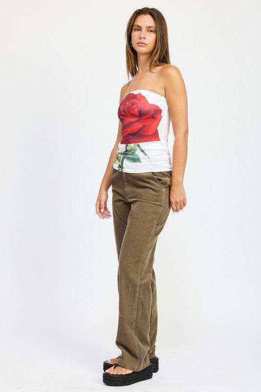 CORDUROY FULL PANTS WITH POCKETS - Shop Style & More | Fresh Looks, Everyday Deals & Free Shipping