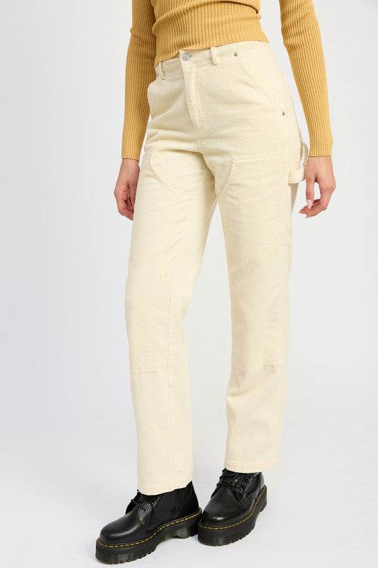 CORDUROY FULL PANTS WITH POCKETS - Shop Style & More | Fresh Looks, Everyday Deals & Free Shipping