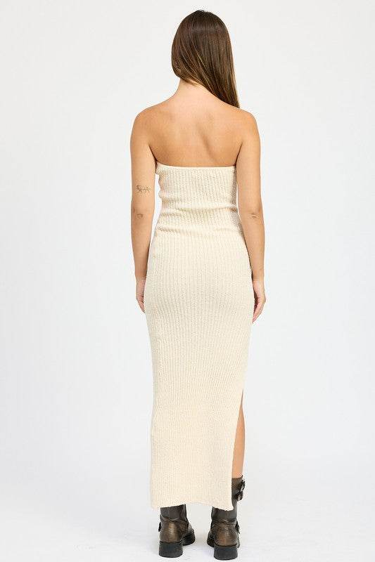 ASYMMETRICAL RIBBED MAXI TUBE DRESS - Shop Style & More | Fresh Looks, Everyday Deals & Free Shipping