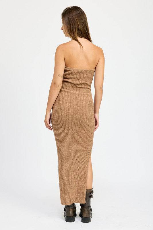ASYMMETRICAL RIBBED MAXI TUBE DRESS - Shop Style & More | Fresh Looks, Everyday Deals & Free Shipping