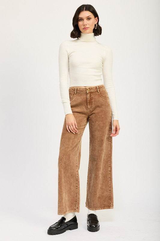 DISTRASSED CORDUROY PANTS - Shop Style & More | Fresh Looks, Everyday Deals & Free Shipping