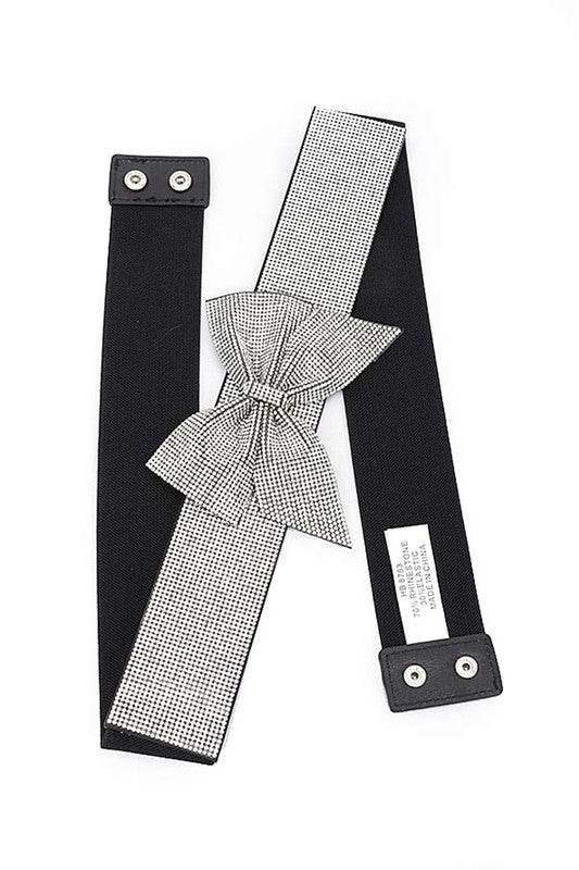 Rhinestone Bow Tie Elastic Fashion Belt - Shop Style & More | Fresh Looks, Everyday Deals & Free Shipping