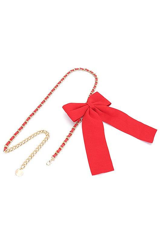 Large Bow Tie Fashion Chain Belt - Shop Style & More | Fresh Looks, Everyday Deals & Free Shipping