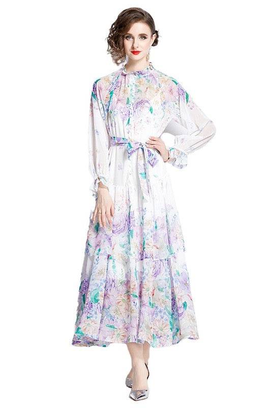 WOMEN FASHION CHIFFON MAXI DRESS - Shop Style & More | Fresh Looks, Everyday Deals & Free Shipping