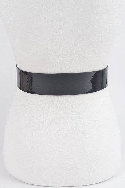 Motif Embossed Buckle Patent Faux Leather Belt - Shop Style & More | Fresh Looks, Everyday Deals & Free Shipping
