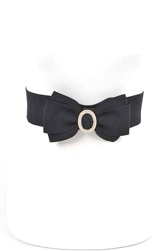 Crystal Accent Bow Tie Stretch Belt - Shop Style & More | Fresh Looks, Everyday Deals & Free Shipping