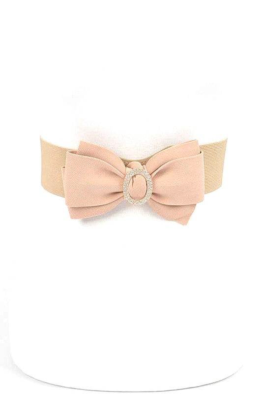Crystal Accent Bow Tie Stretch Belt - Shop Style & More | Fresh Looks, Everyday Deals & Free Shipping