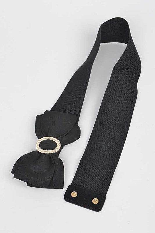 Crystal Accent Bow Tie Stretch Belt - Shop Style & More | Fresh Looks, Everyday Deals & Free Shipping