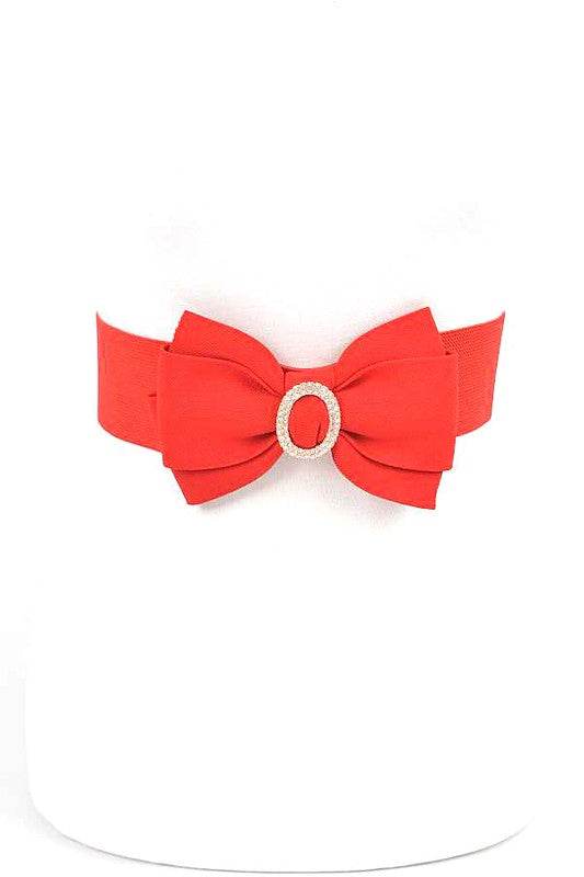Crystal Accent Bow Tie Stretch Belt - Shop Style & More | Fresh Looks, Everyday Deals & Free Shipping