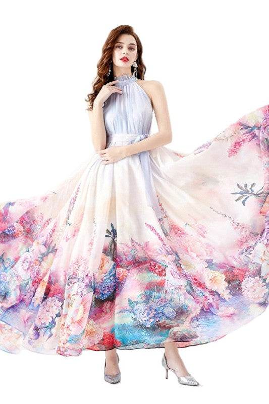 WOMEN FASHION CHIFFON MAXI DRESS - Shop Style & More | Fresh Looks, Everyday Deals & Free Shipping