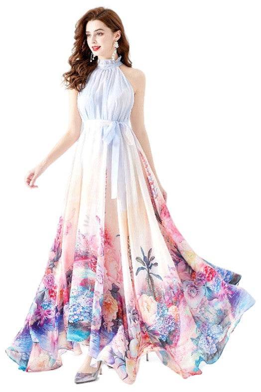 WOMEN FASHION CHIFFON MAXI DRESS - Shop Style & More | Fresh Looks, Everyday Deals & Free Shipping