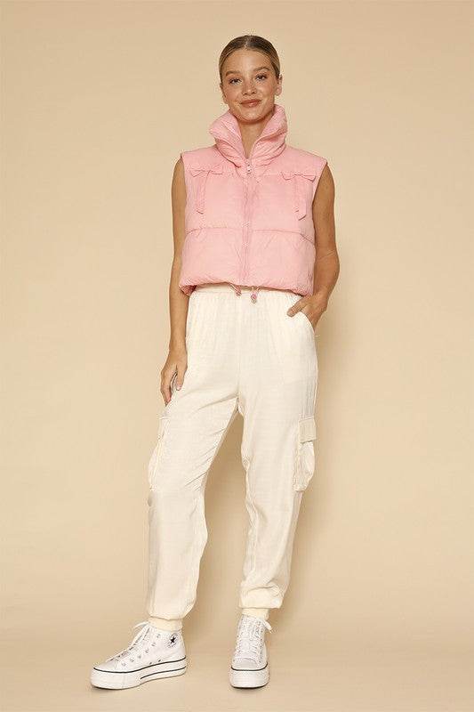 Bow cropped puffer vest - Shop Style & More | Fresh Looks, Everyday Deals & Free Shipping