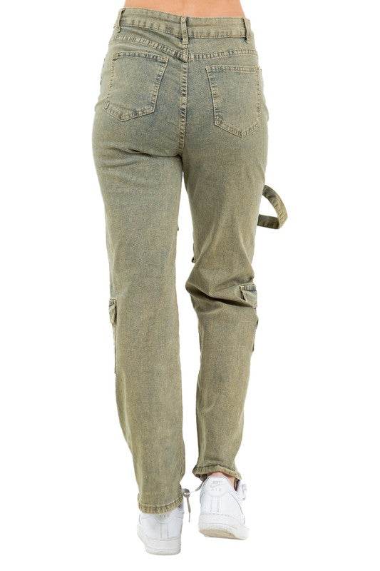 WOMEN FAHION CARGO STYLE DENIM PANTS - Shop Style & More | Fresh Looks, Everyday Deals & Free Shipping
